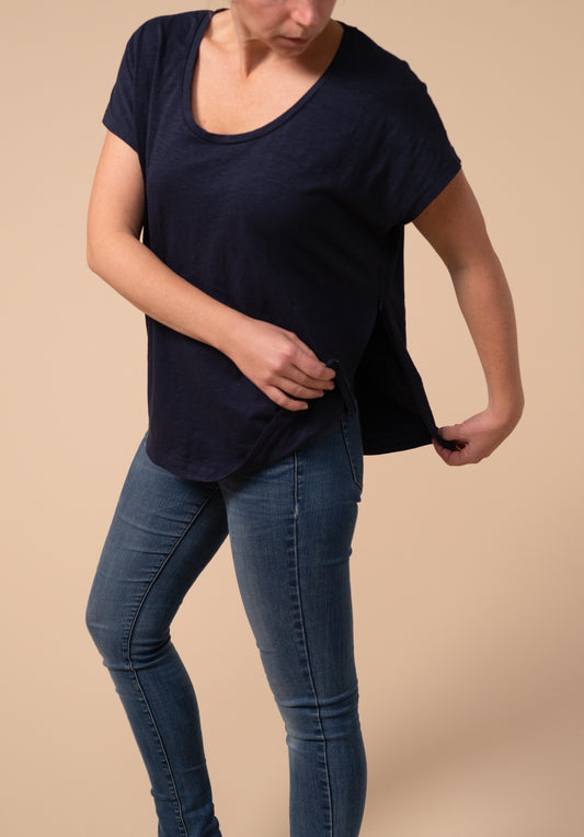 Classic Breastfeeding Friendly T-Shirt - Bump friendly top
