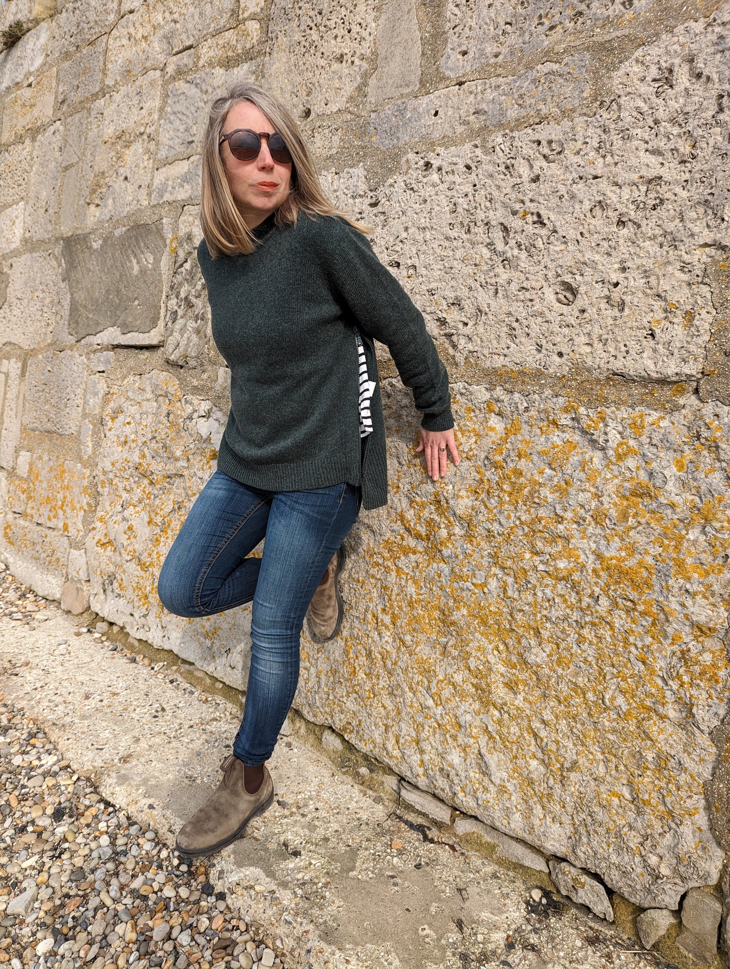 Crew Neck Breastfeeding Friendly Jumper