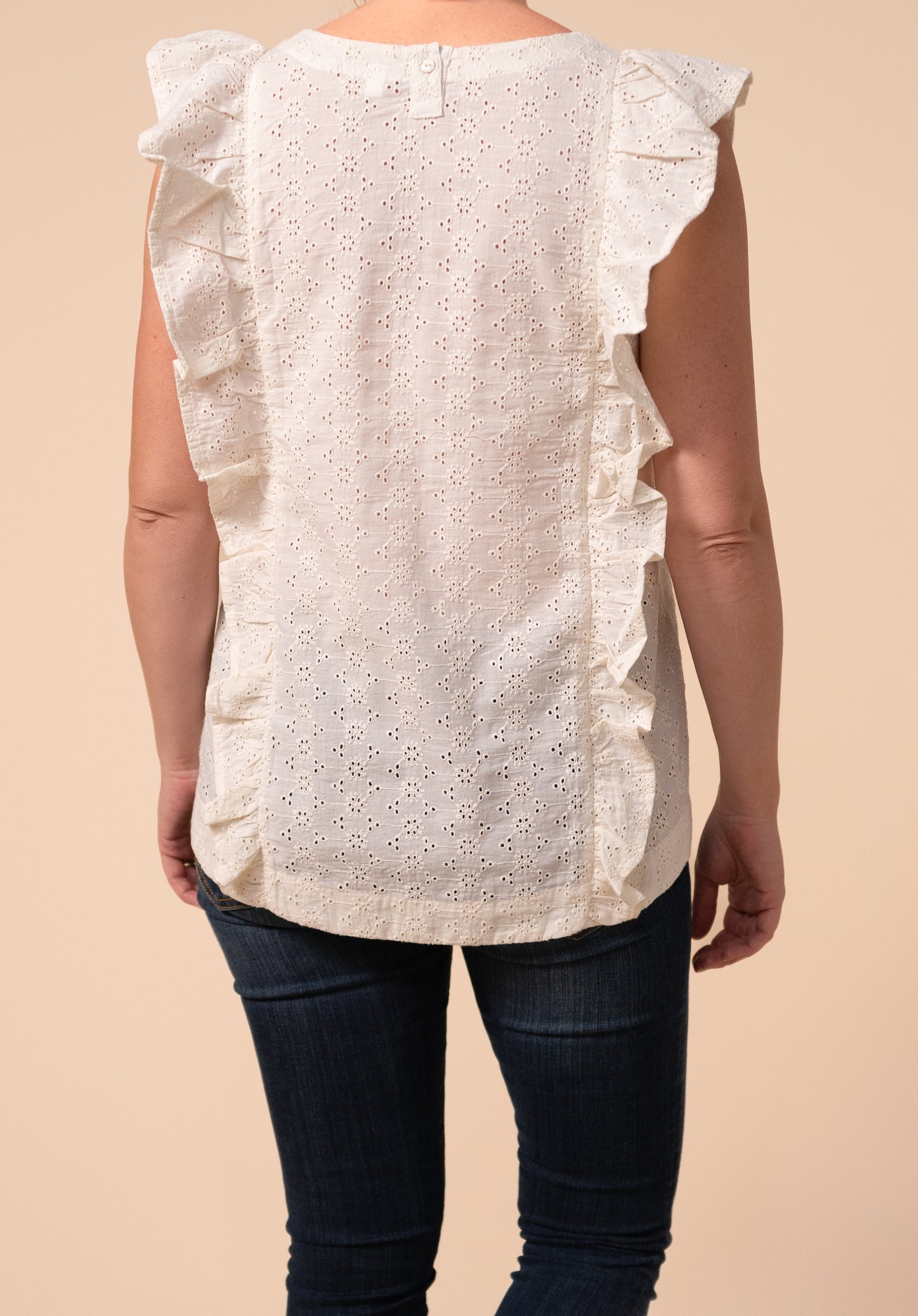 Sleeveless Frill Nursing Blouse